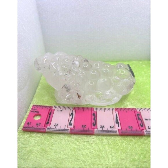 Large Clear Quartz Money Toad - Picture 7 of 9